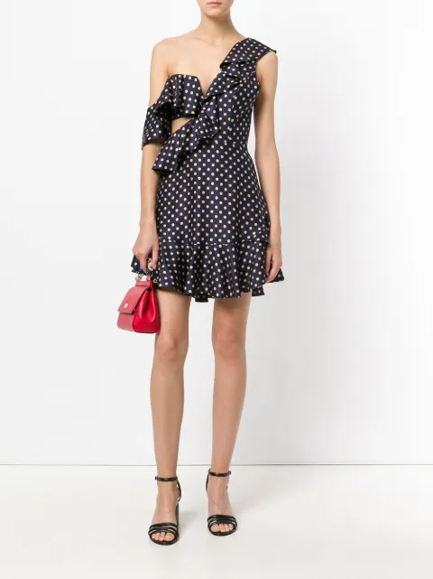Zimmermann asymmetric polka dots dress