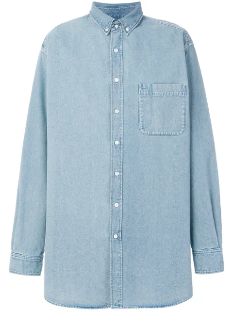 Balenciaga Oversized Logo-print Denim 