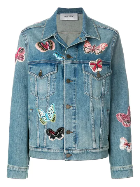 Valentino Garavani embroidered denim jacket