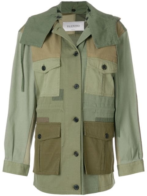 VALENTINO patch army jacket,PBCCJ00P3PR12494097