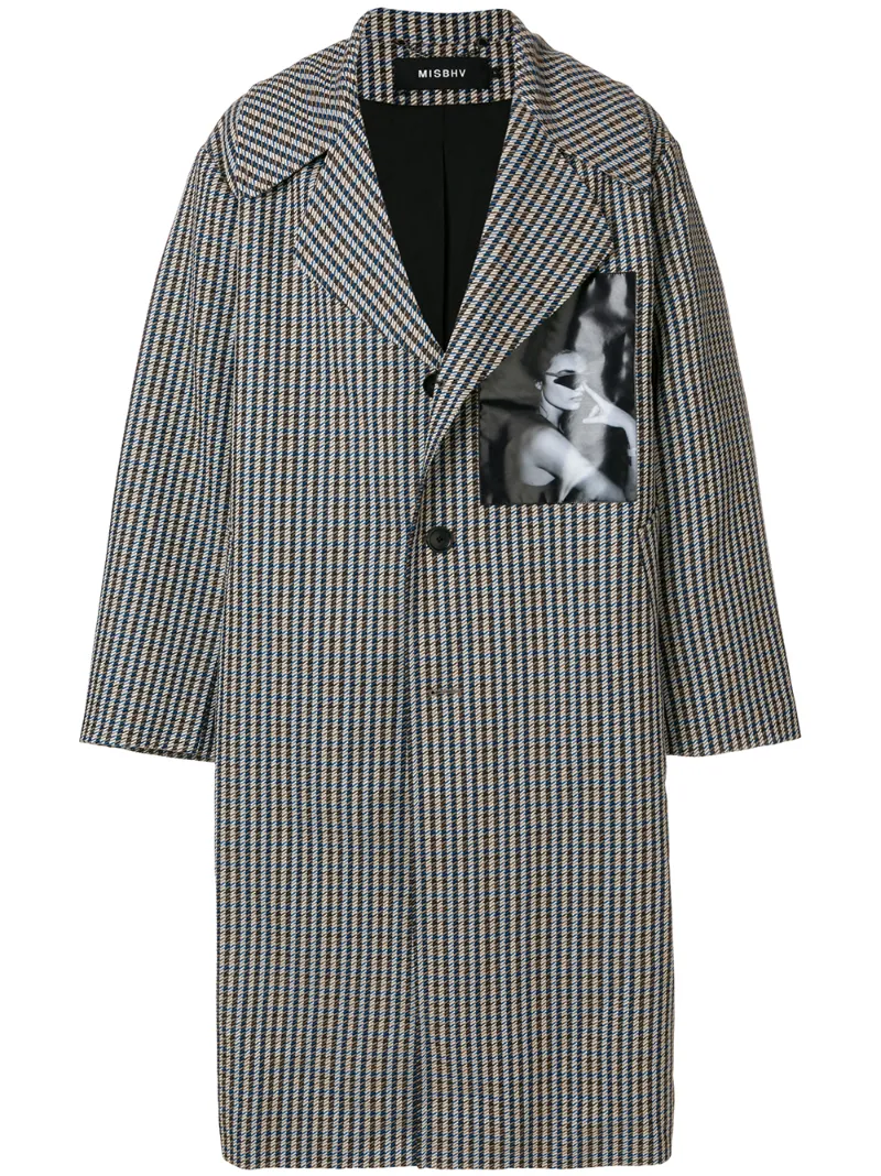 MISBHV OVERSIZED DOGTOOTH COAT | ModeSens