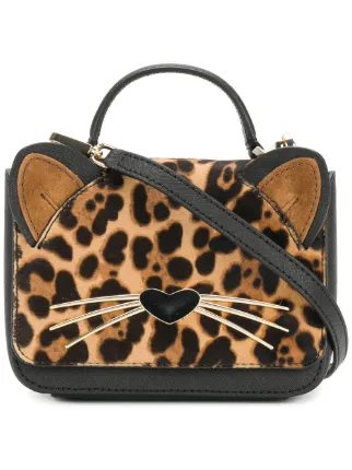 Kate Spade Leopard Print Cat Mini Bag Farfetch Kate Spade Leopard Print Cat Mini Bag