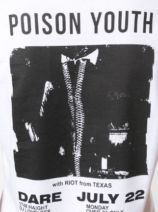 Poison Youth tour date印花T恤式连衣裙展示图