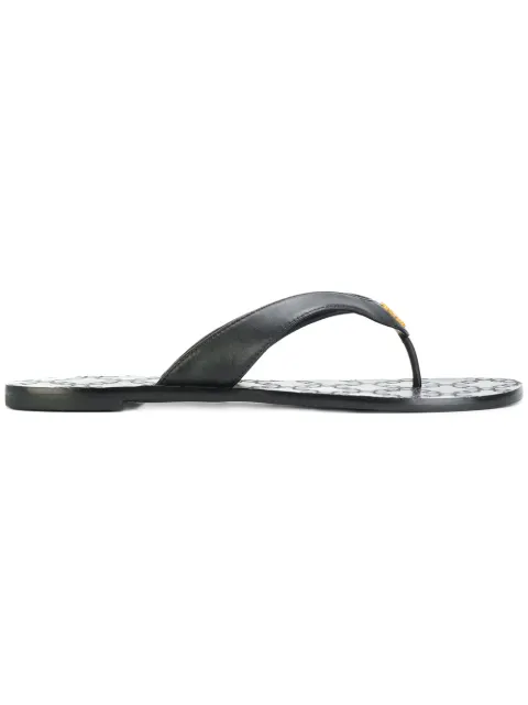 tory burch women's leather monroe thong sandals