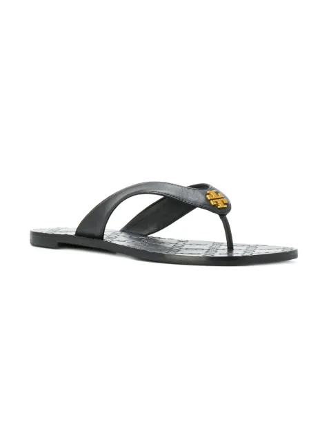 tory burch women's leather monroe thong sandals