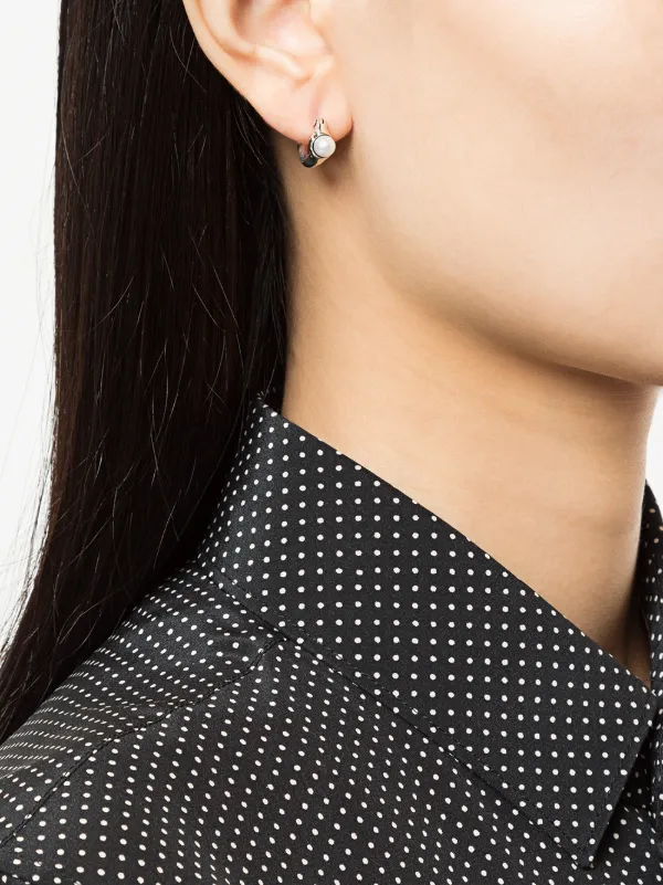 JYDdM ♥ 925 modern square pearl earrings/追跡付 925 Modern Square Pearl Earrings - JYDdM