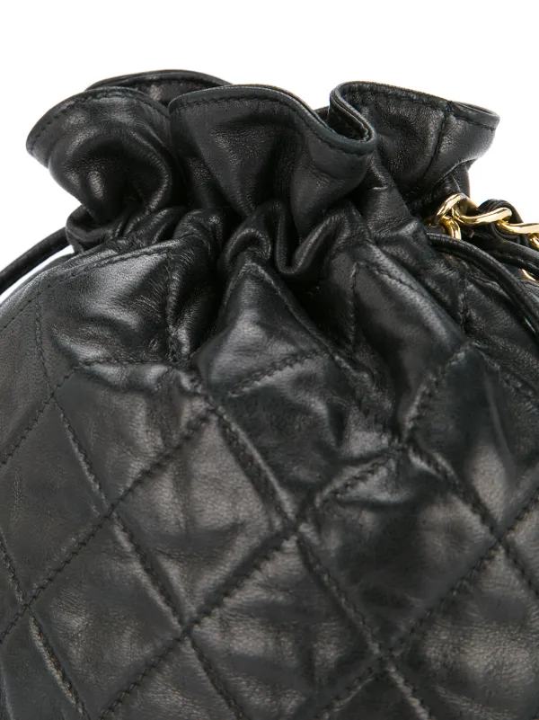 CHANEL Pre-Owned ドローストリング ショルダーバッグ | ブラック