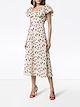 Giambattista Valli V neck floral dress