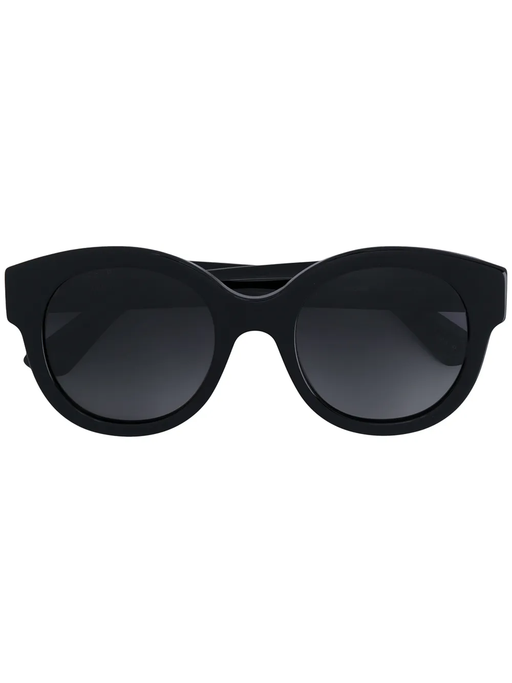 Gucci Eyewear round oversized star detail sunglasses Zwart