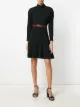 Image 2 of Versace Pre-Owned standing collar flared dress