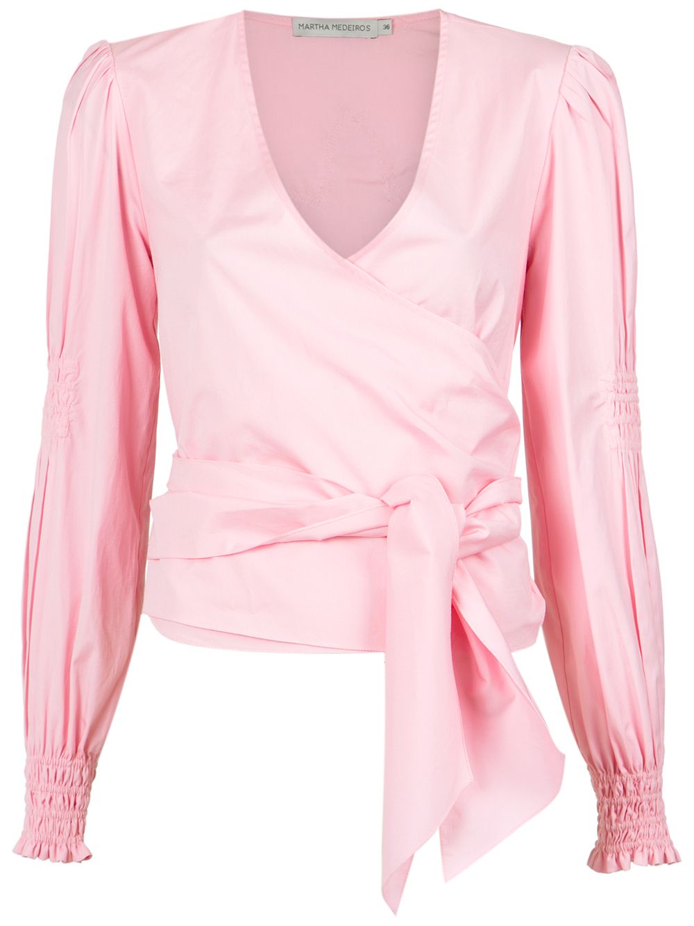 фото Martha Medeiros Kenia wrap style shirt