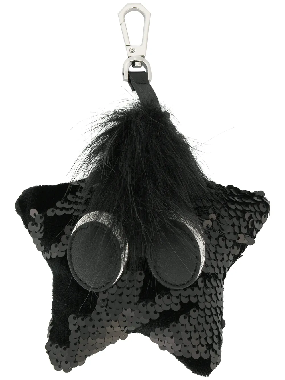 Kendall+Kylie sequined star bag charm | Black | Image 1