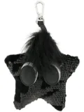 Kendall+Kylie sequined star bag charm - Black