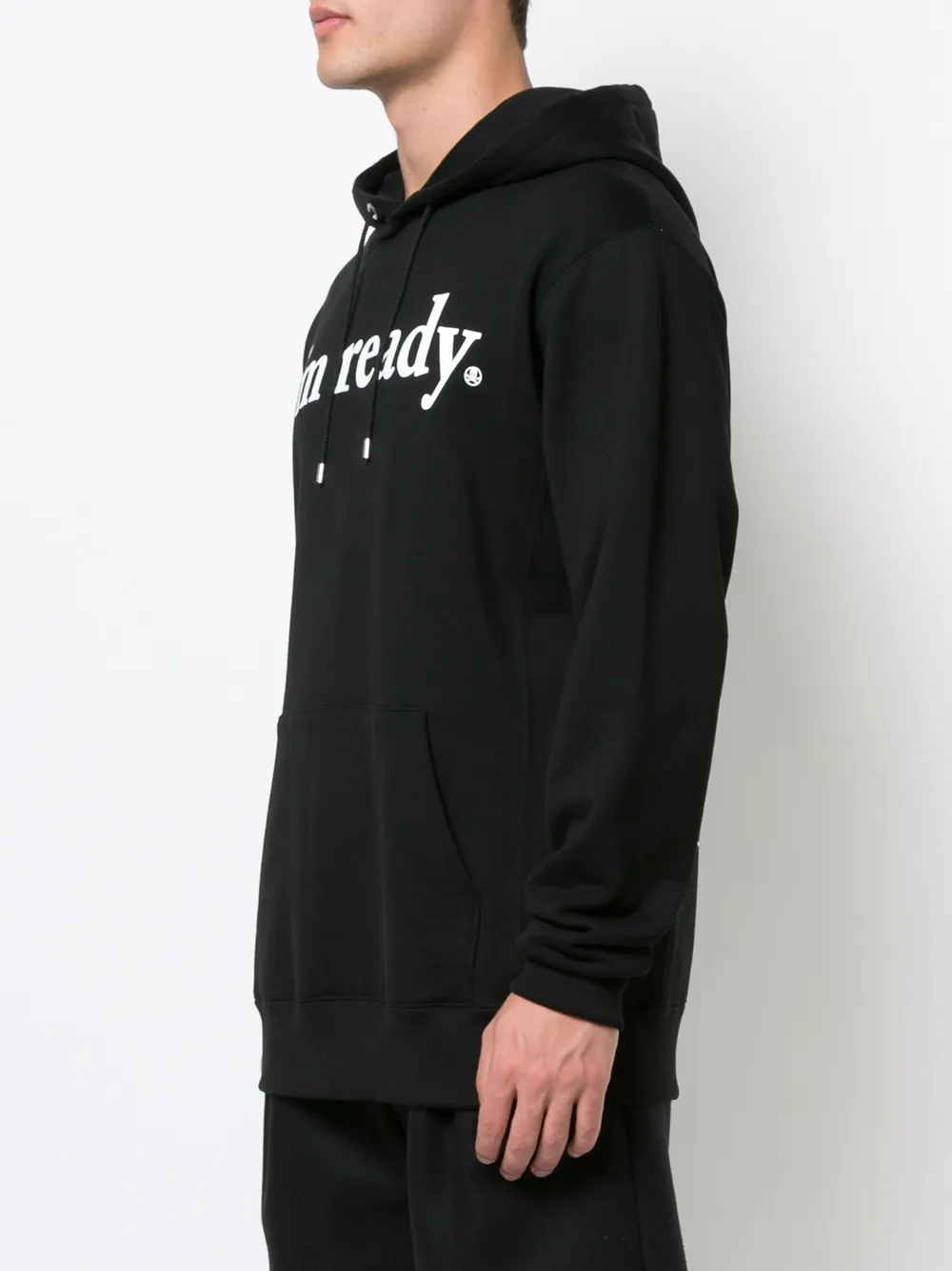  Mastermind Japan Kapuzenpullover Mit i'm Ready Print   Schwarz 