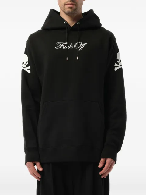 Mastermind Japan Kapuzenpullover mit "Fuck Off"-Print