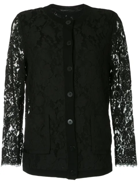 Onefifteen lace panel cardigan