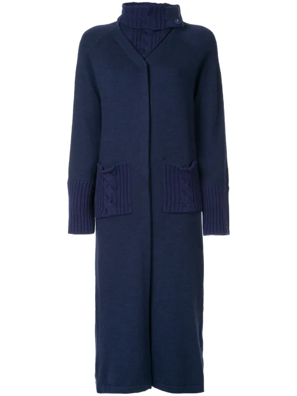 longline chunky knit cardigan