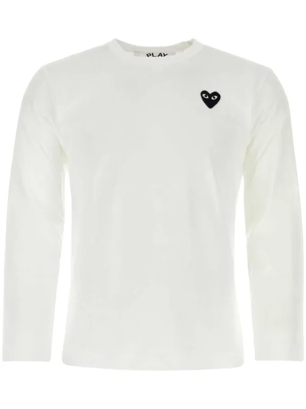 Comme Des Garcons Play Jersey Heart Blanco FARFETCH ES