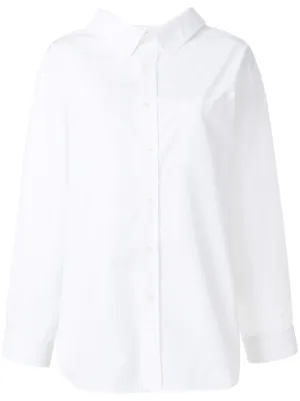 balenciaga oversized button down shirt