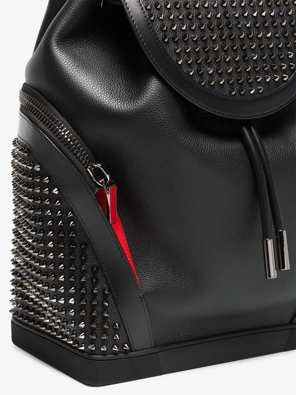 CHRISTIAN LOUBOUTIN EXPLORAFUNK LEATHER SPIKEEMBELLISHED BACKPACK