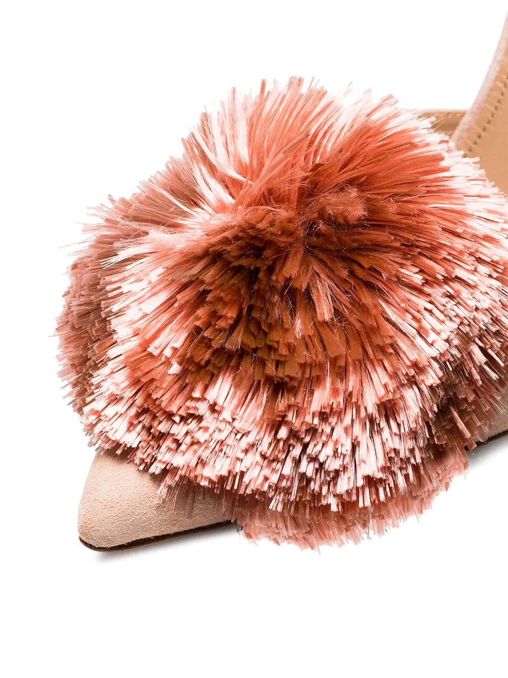 aquazzura pink powder puff