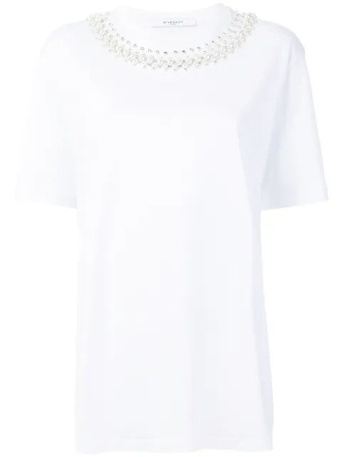 Givenchy embellished-collar T-shirt