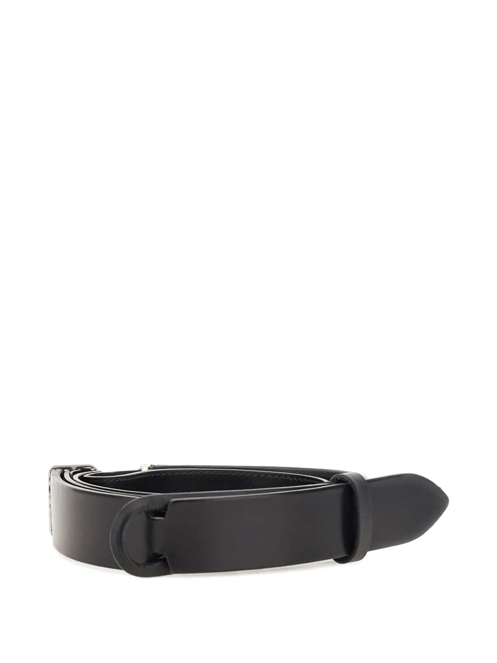 Orciani slim loop-fastening belt - Zwart
