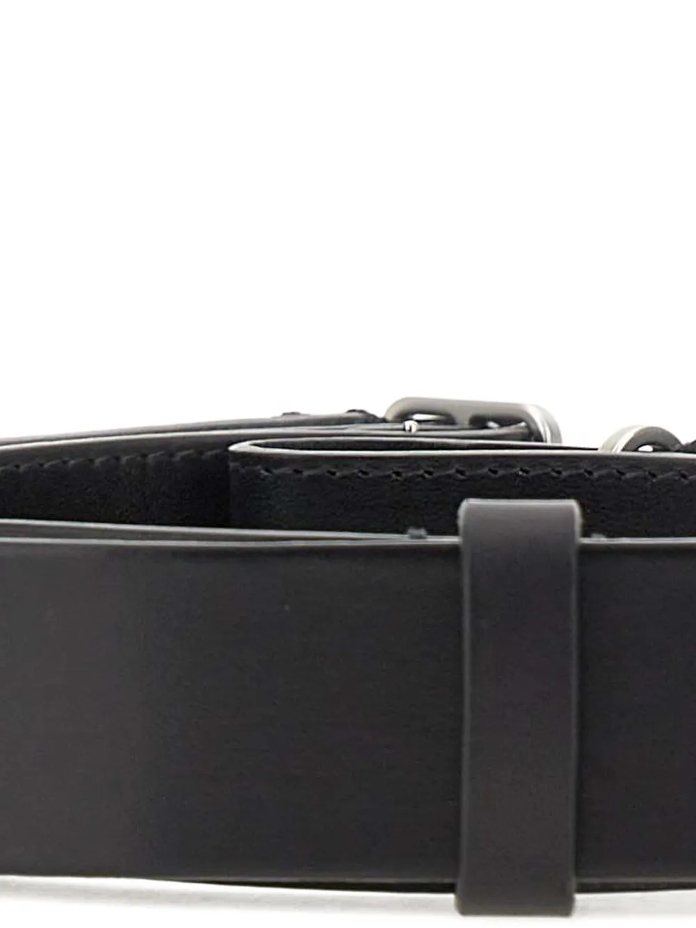 Orciani slim loop-fastening belt Zwart