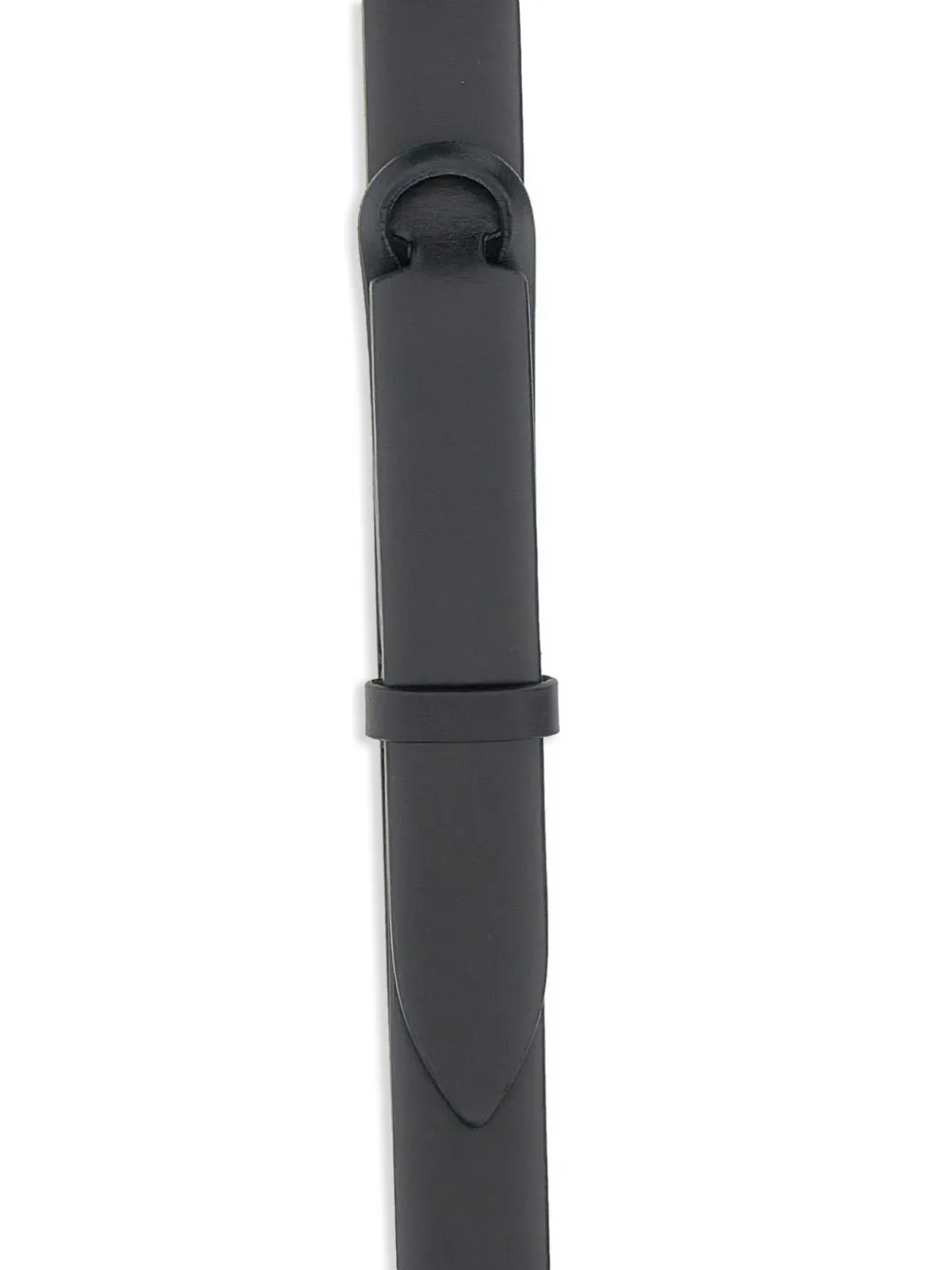 Orciani slim loop-fastening belt Zwart