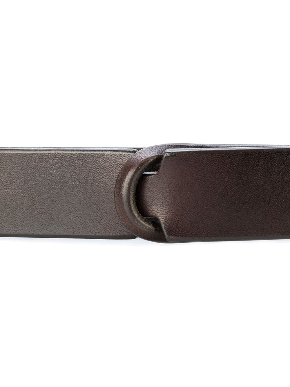 Orciani slim loop-fastening belt Bruin