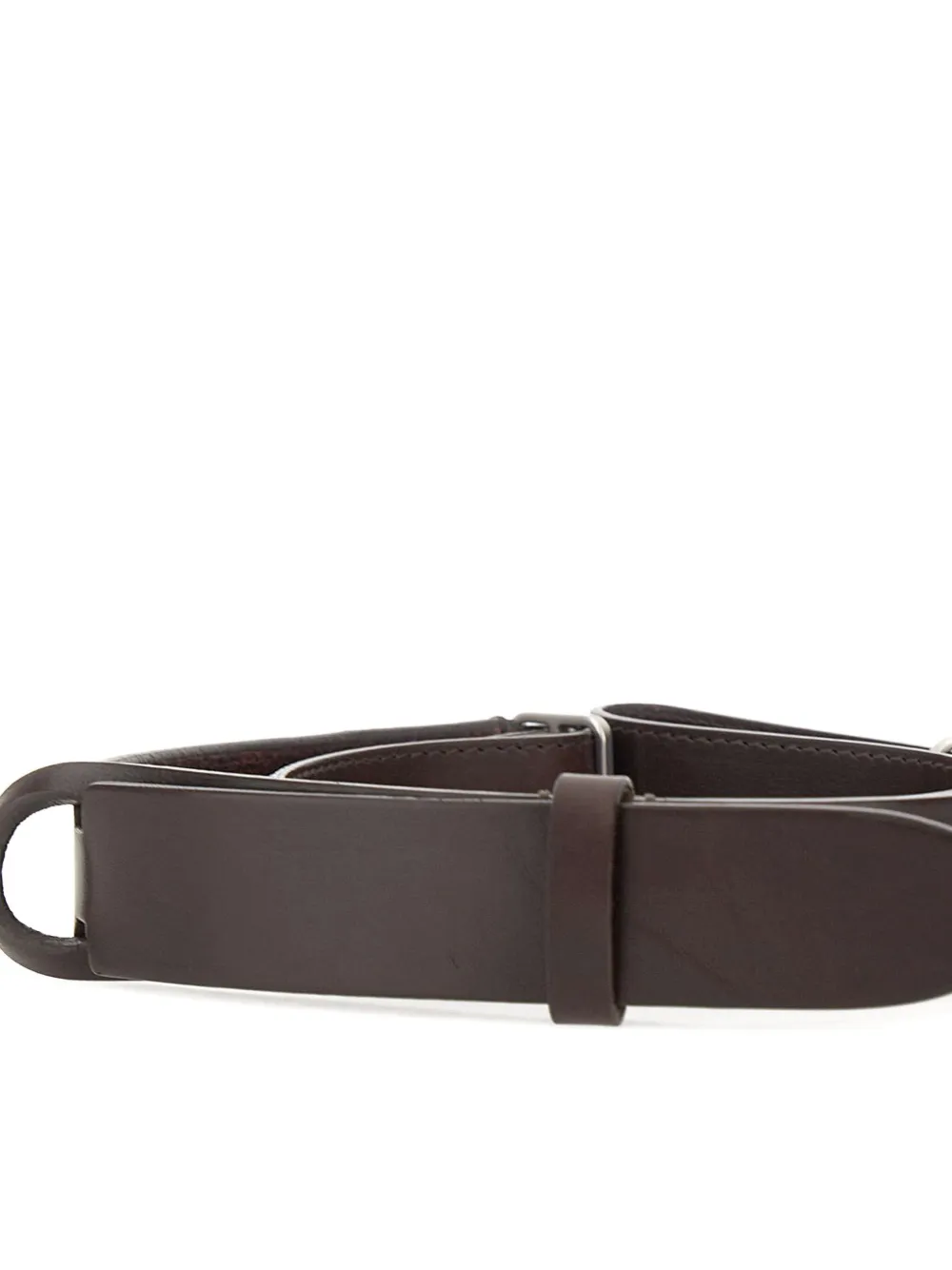 Orciani slim loop-fastening belt Bruin