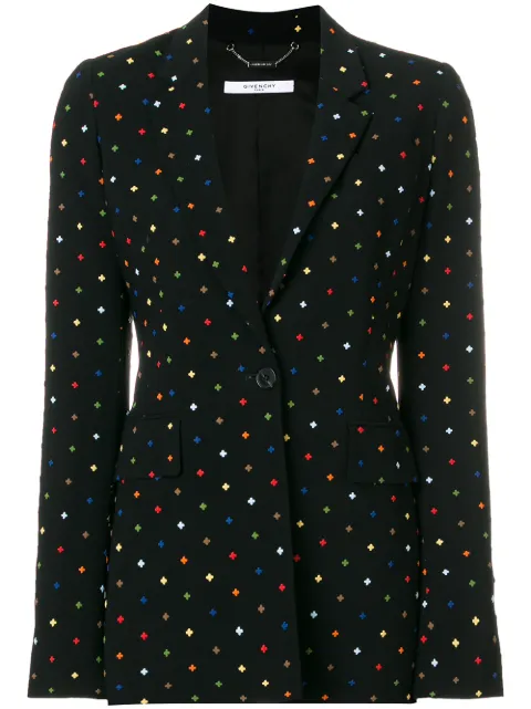 Givenchy mini cross patterned blazer