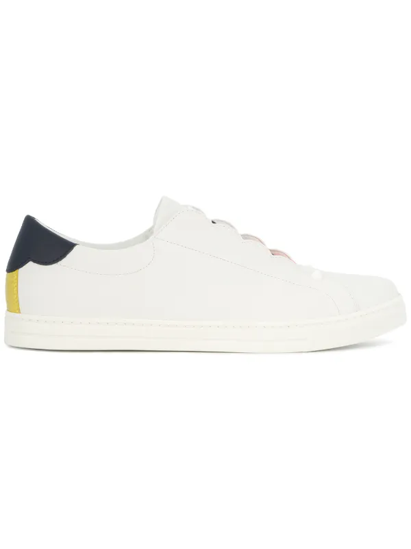 fendi logo slip on sneakers