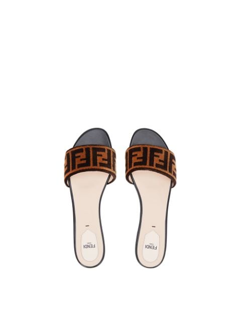 Fendi Open Toe Flat Sandals | Farfetch.com