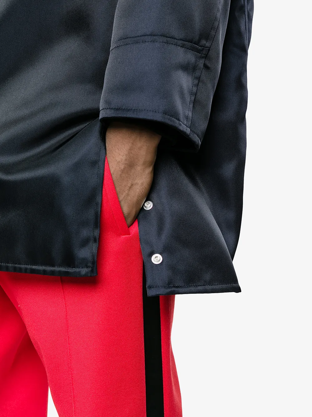 Calvin Klein two pocket twill jacket Blauw