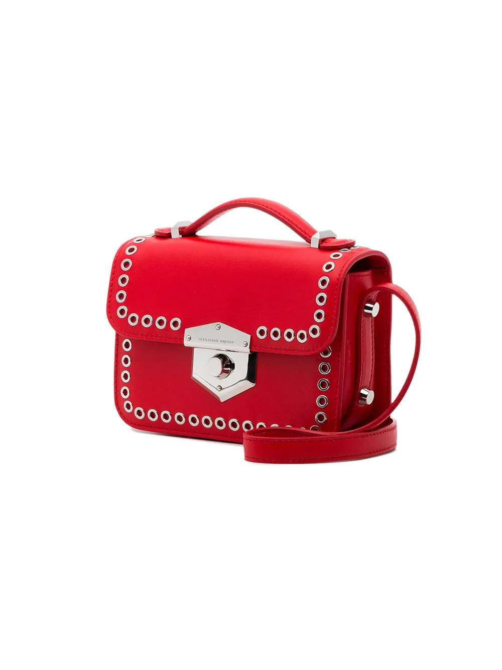 Alexander McQueen small wicca satchel bag Rood