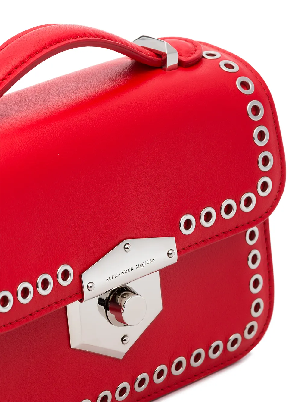Alexander McQueen small wicca satchel bag Rood