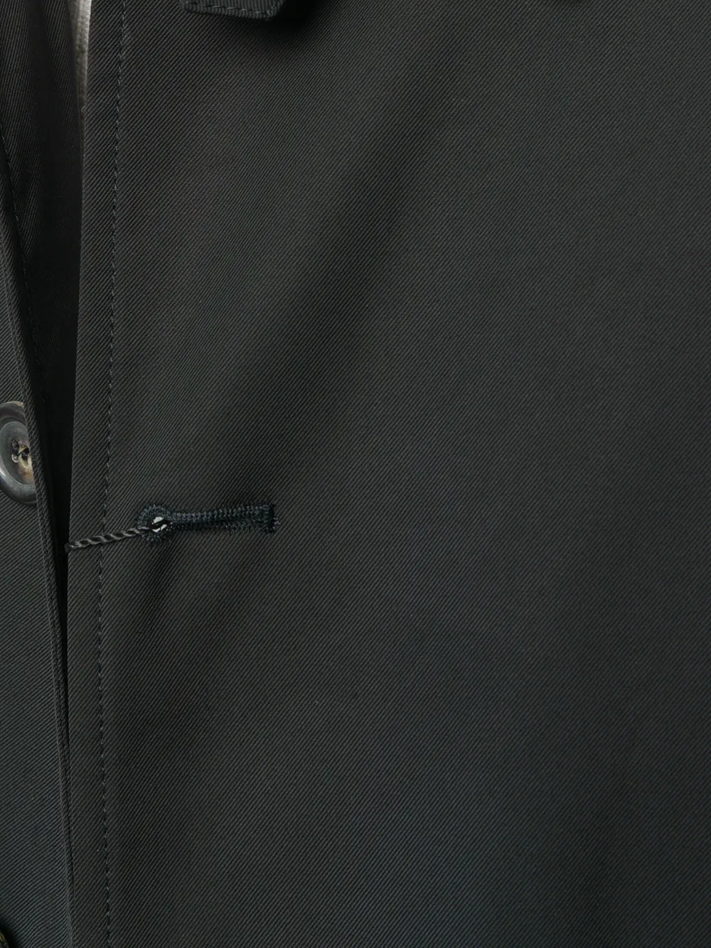Dell'oglio straight-fit buttoned coat Zwart