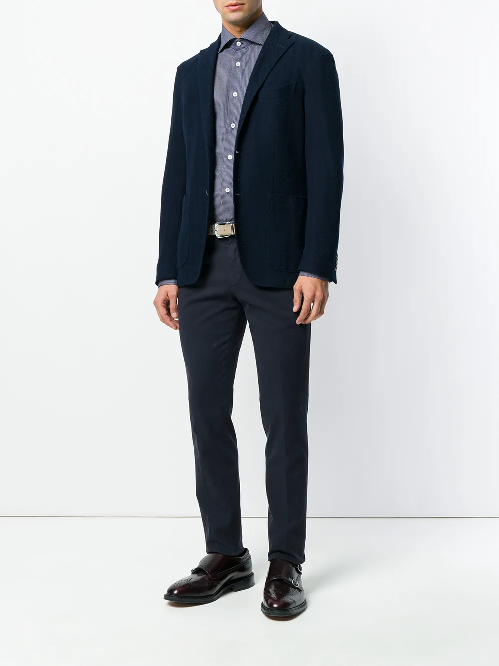 Dell'oglio dotted print shirt - Blauw