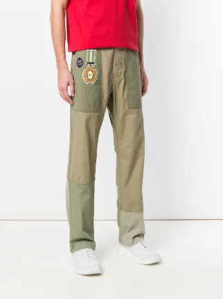 embroidered military trousers展示图