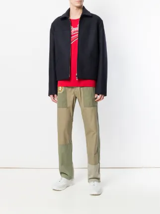 embroidered military trousers展示图