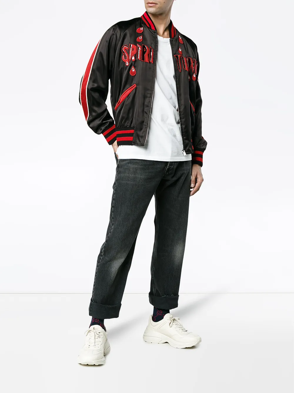 Gucci Spiritismo Silk Bomber Jacket - Farfetch