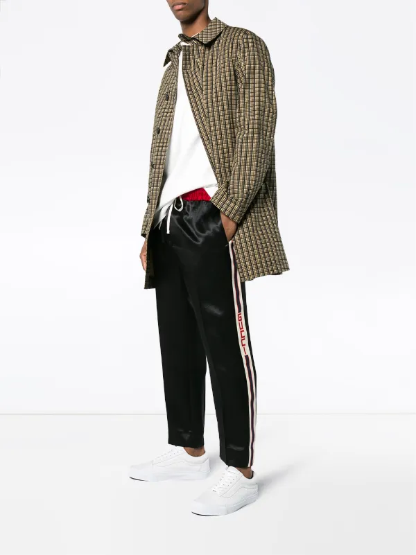 gucci side stripe track pants