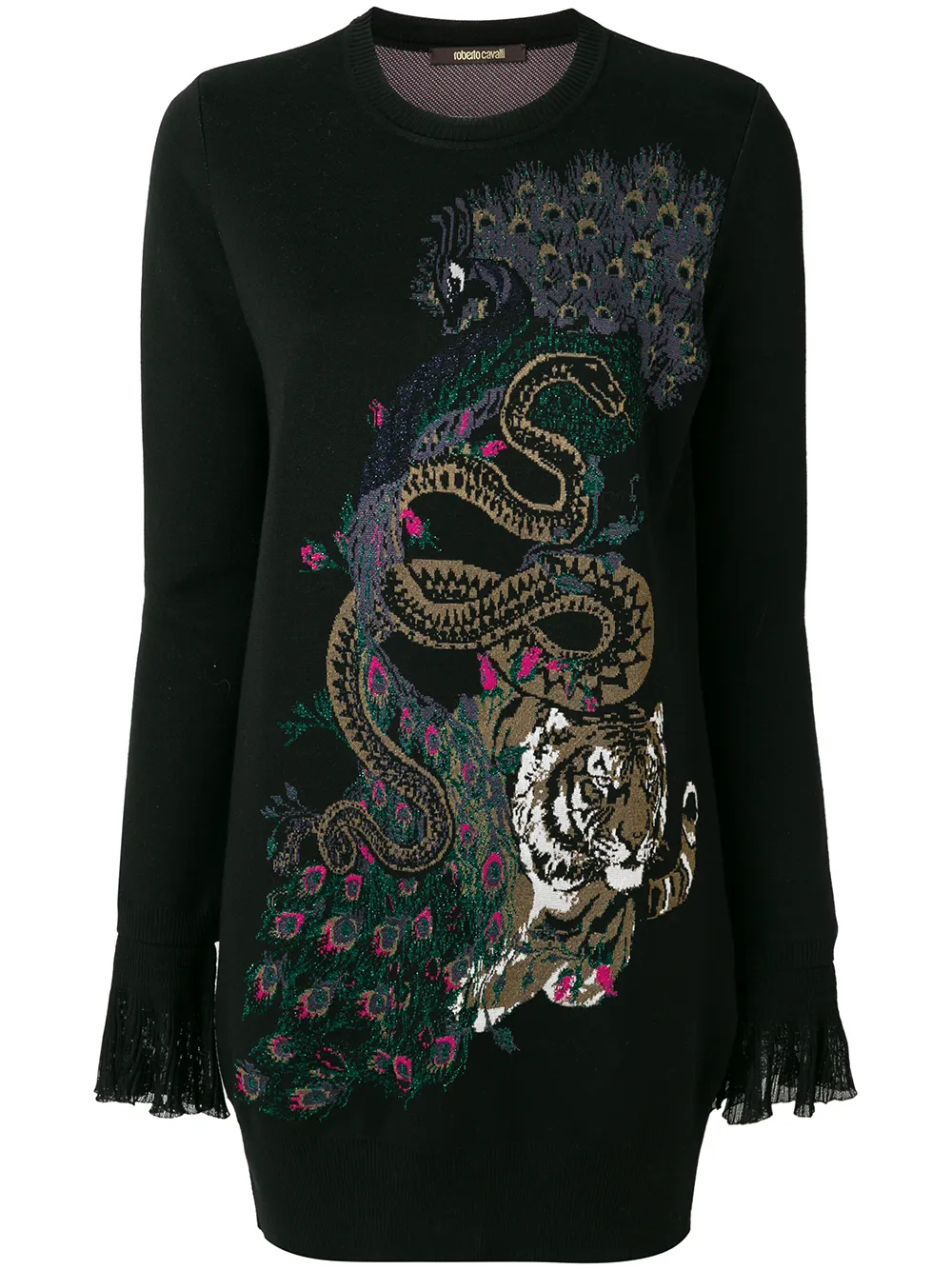 Roberto Cavalli Maglione lungo - Nero