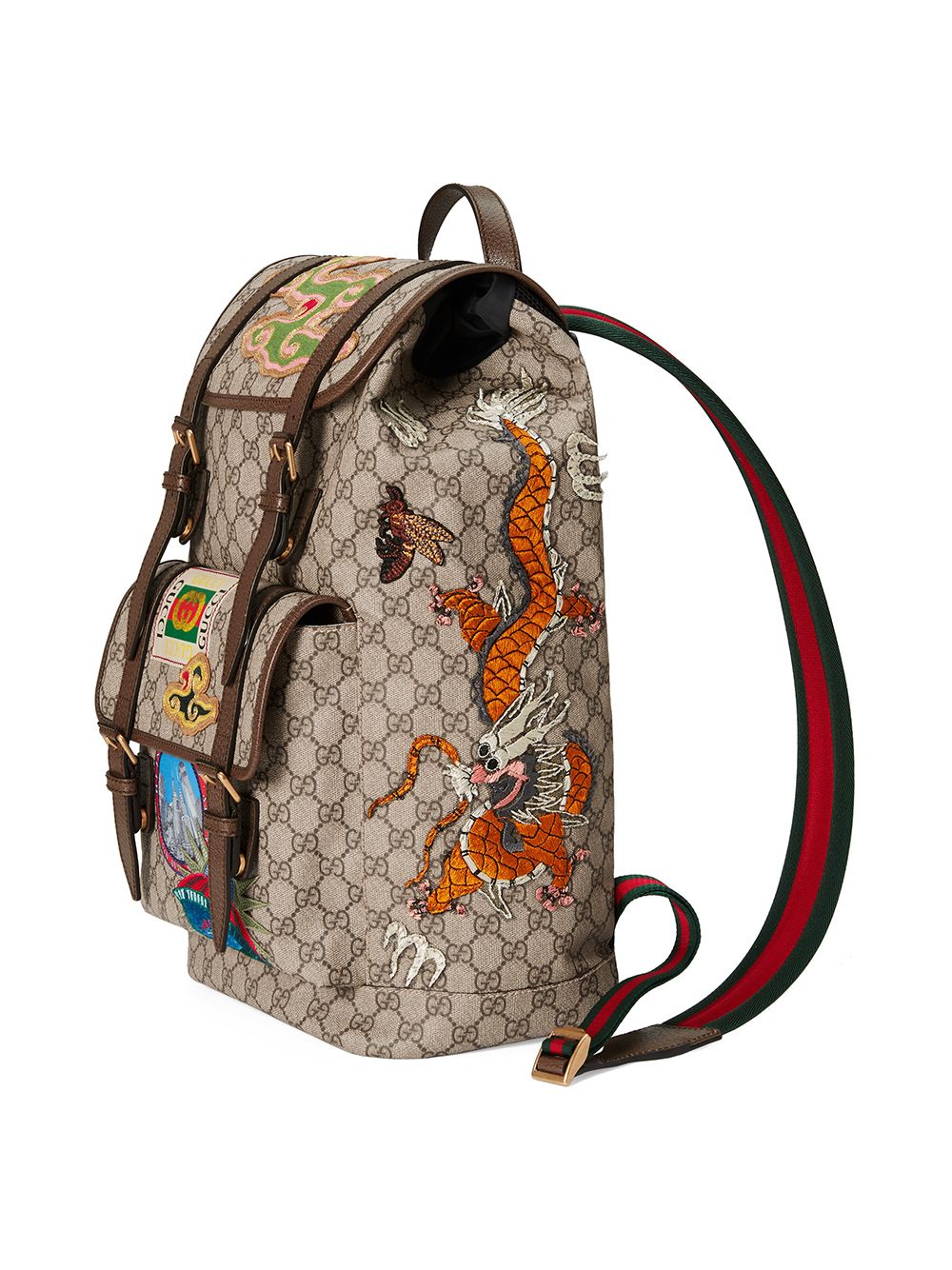 Gucci Soft Gg Supreme Backpack ($2,130) ❤ liked on Polyvore