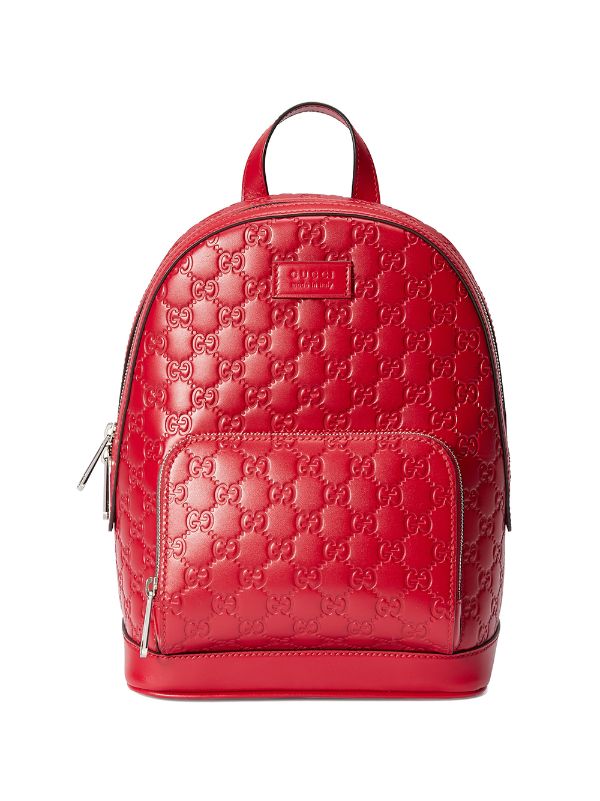 all red gucci backpack