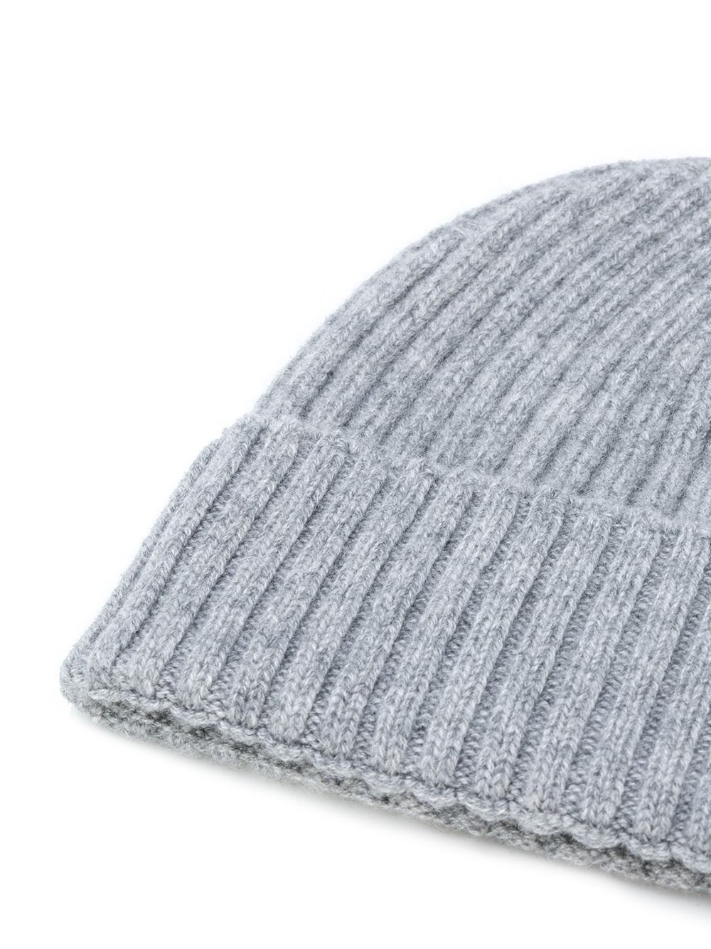 Dell'oglio ribbed knit cashmere hat - Grijs