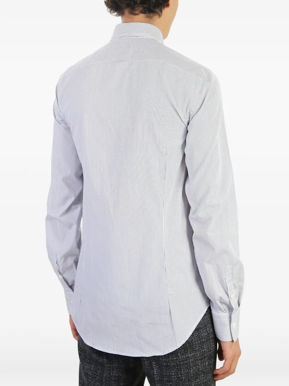 Dell'oglio fine stripe shirt Wit