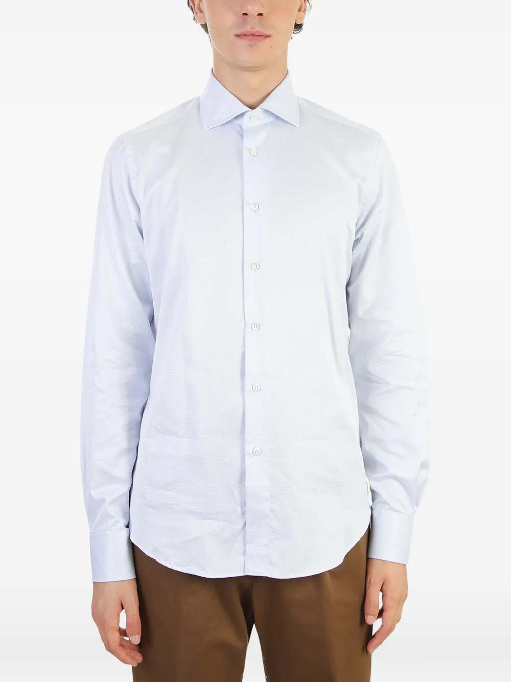 Dell'oglio Gepunktetes Hemd - Weiß