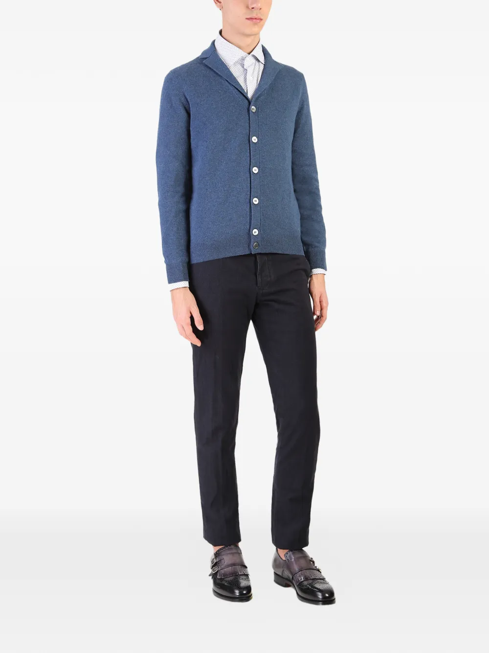 Dell'oglio fine print shirt Wit